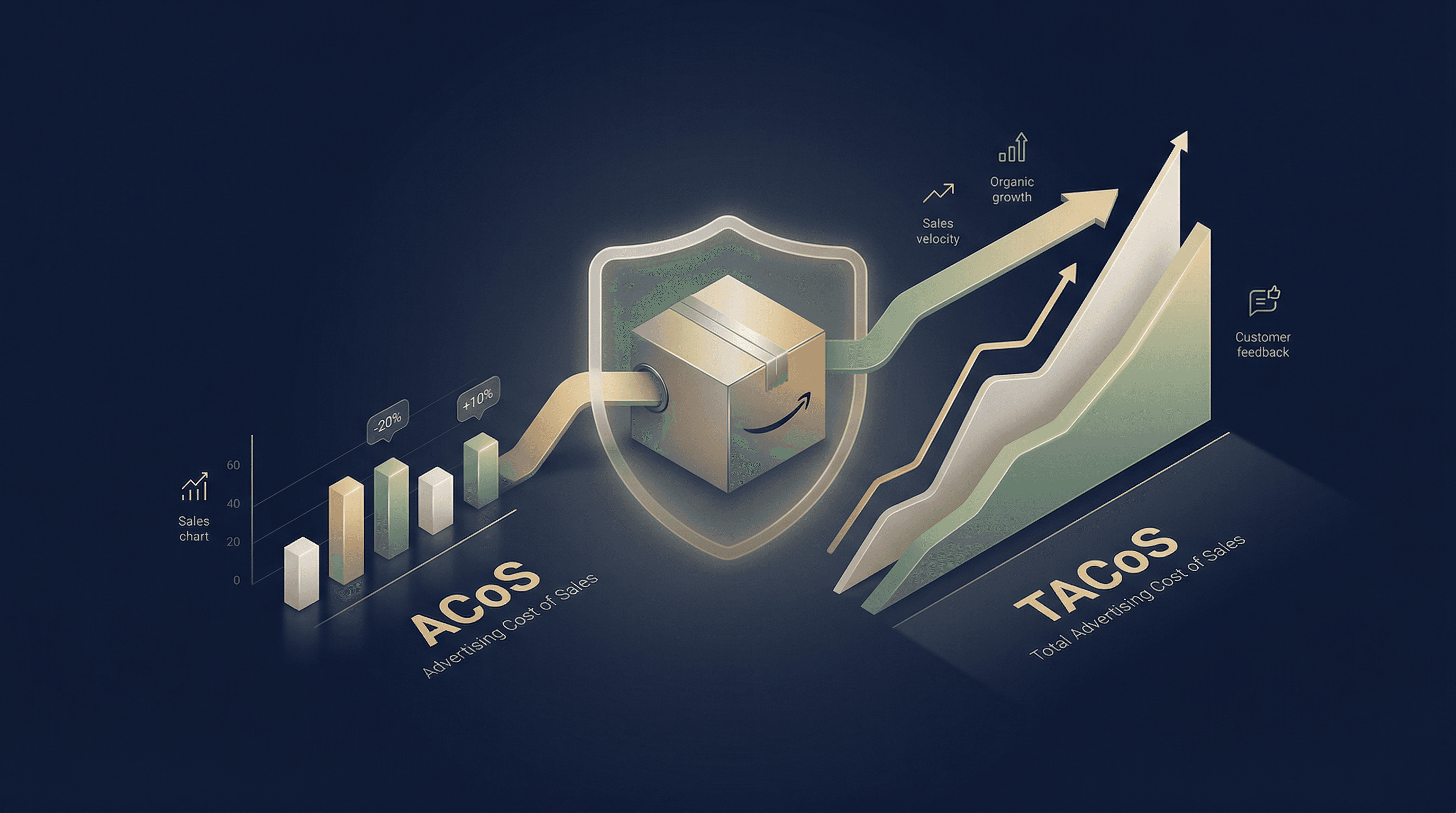 Comparación entre TACoS y ACoS como métricas de Amazon Ads para evaluar campañas y negocio